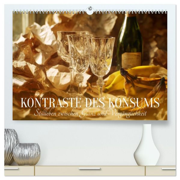 Kontraste des Konsums. Stillleben zwischen Glanz und Vergänglichkeit (hochwertiger Premium Wandkalender 2027 DIN A2 quer) Kunstdruck in Hochglanz