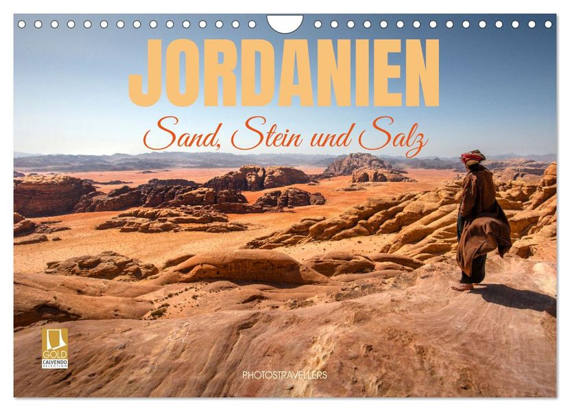 Jordanien Sand Stein und Salz (Wandkalender 2027 DIN A4 quer) CALVENDO Monatskalender