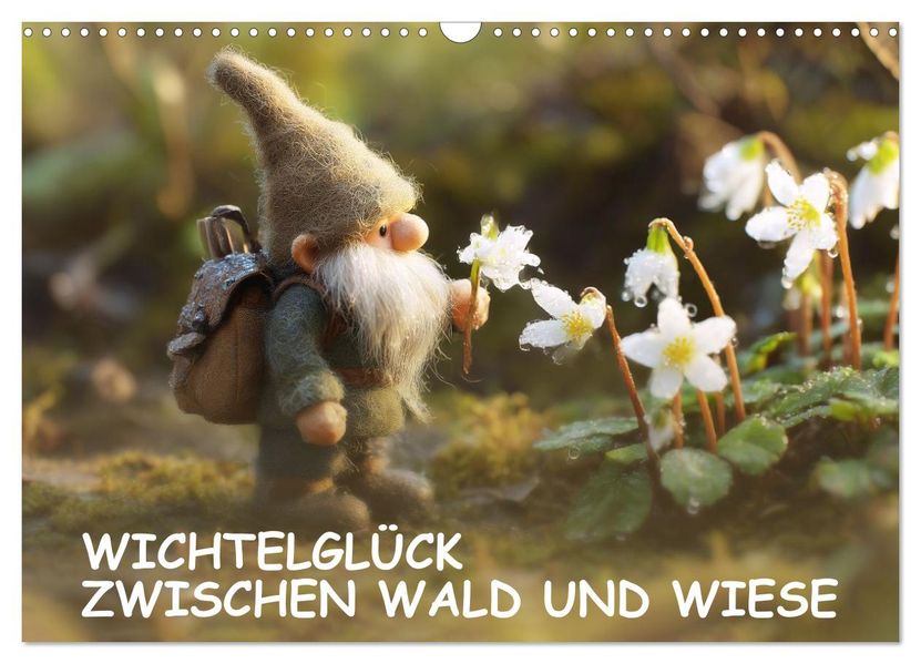 Wichtelglück zwischen Wald und Wiese (Wandkalender 2027 DIN A3 quer) CALVENDO Monatskalender