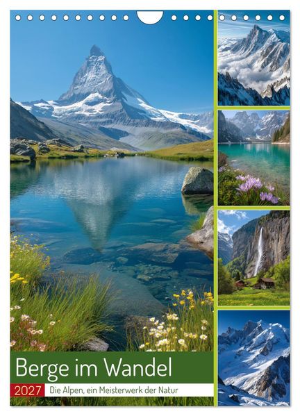 Berge im Wandel (Wandkalender 2027 DIN A4 hoch) CALVENDO Monatskalender