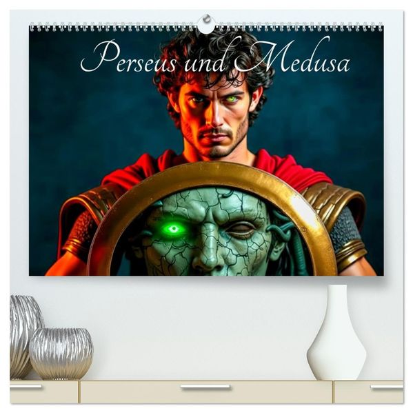 Perseus und Medusa (hochwertiger Premium Wandkalender 2027 DIN A2 quer) Kunstdruck in Hochglanz