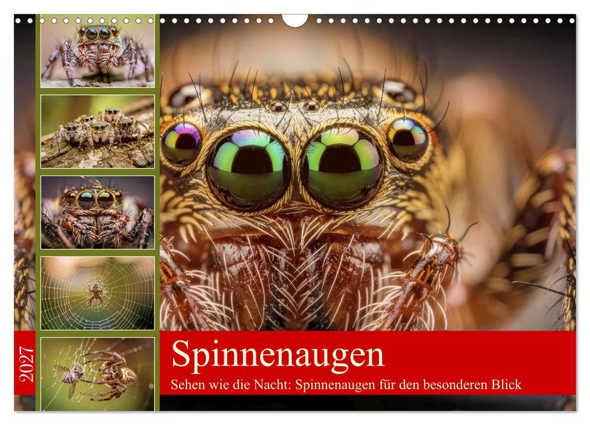 Spinnenaugen (Wandkalender 2027 DIN A3 quer) CALVENDO Monatskalender