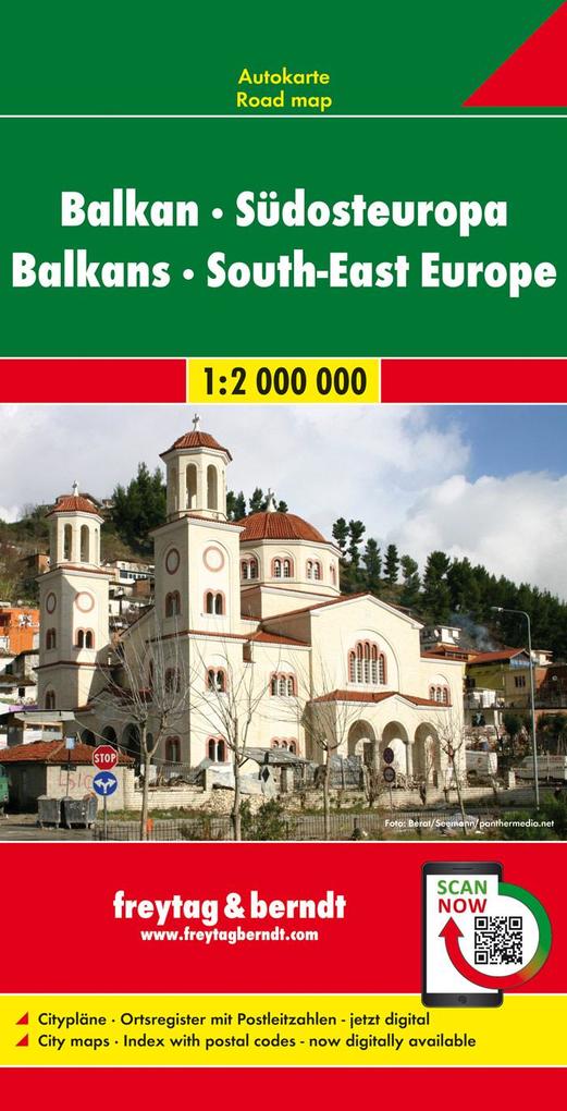Balkan - Südosteuropa Autokarte 1:2.000.000 LZ bis 2023