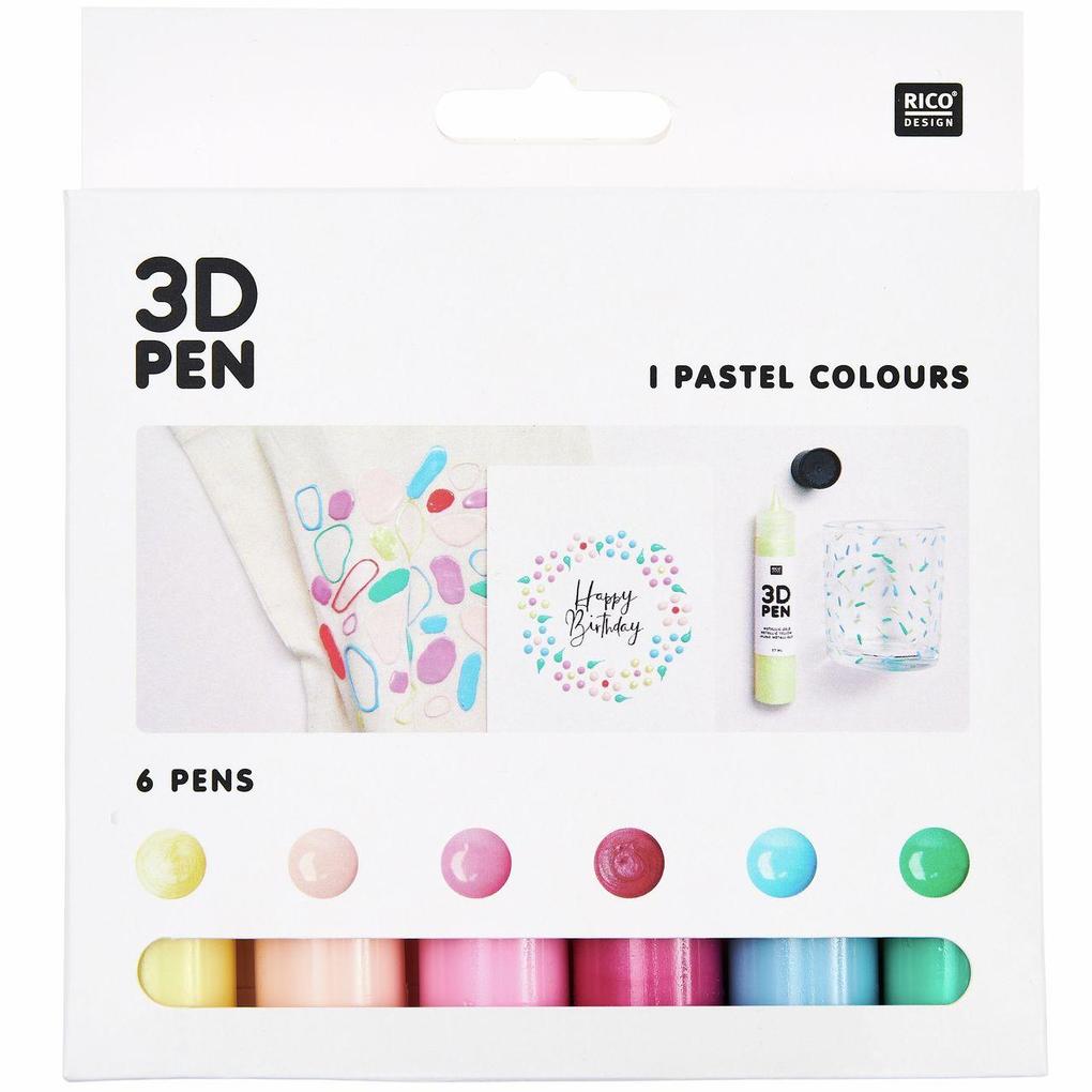 3D Pen - Set Pastell 6 x 27ml
