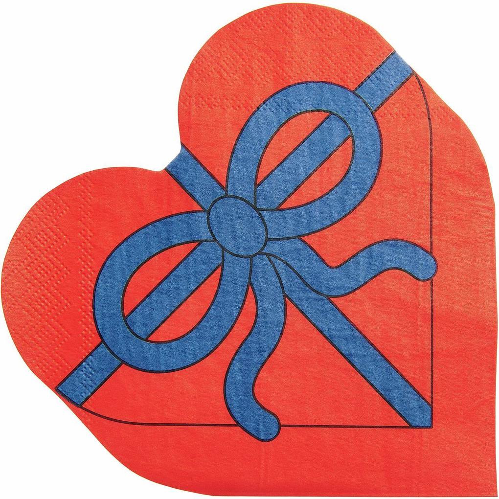 Serviette Herz Box FSC MIX