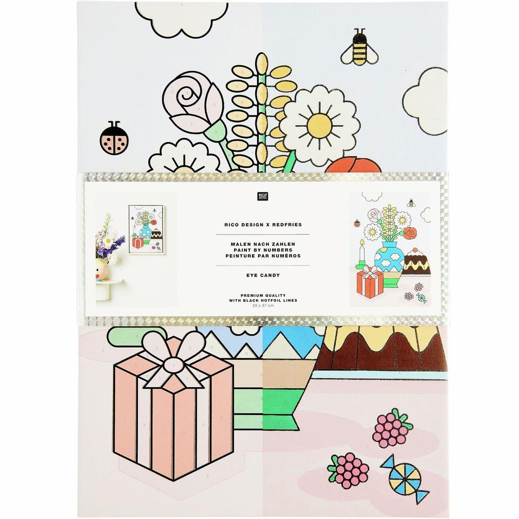 Malen nach Zahlen Set Eye Candy 26 x 37 cm FSC 100%