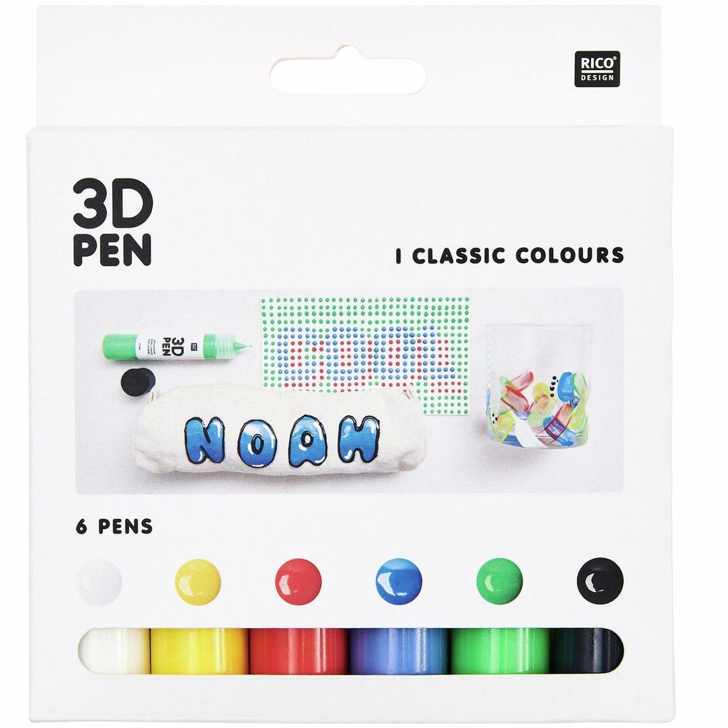 3D Pen - Set Klassik 6 x 27ml