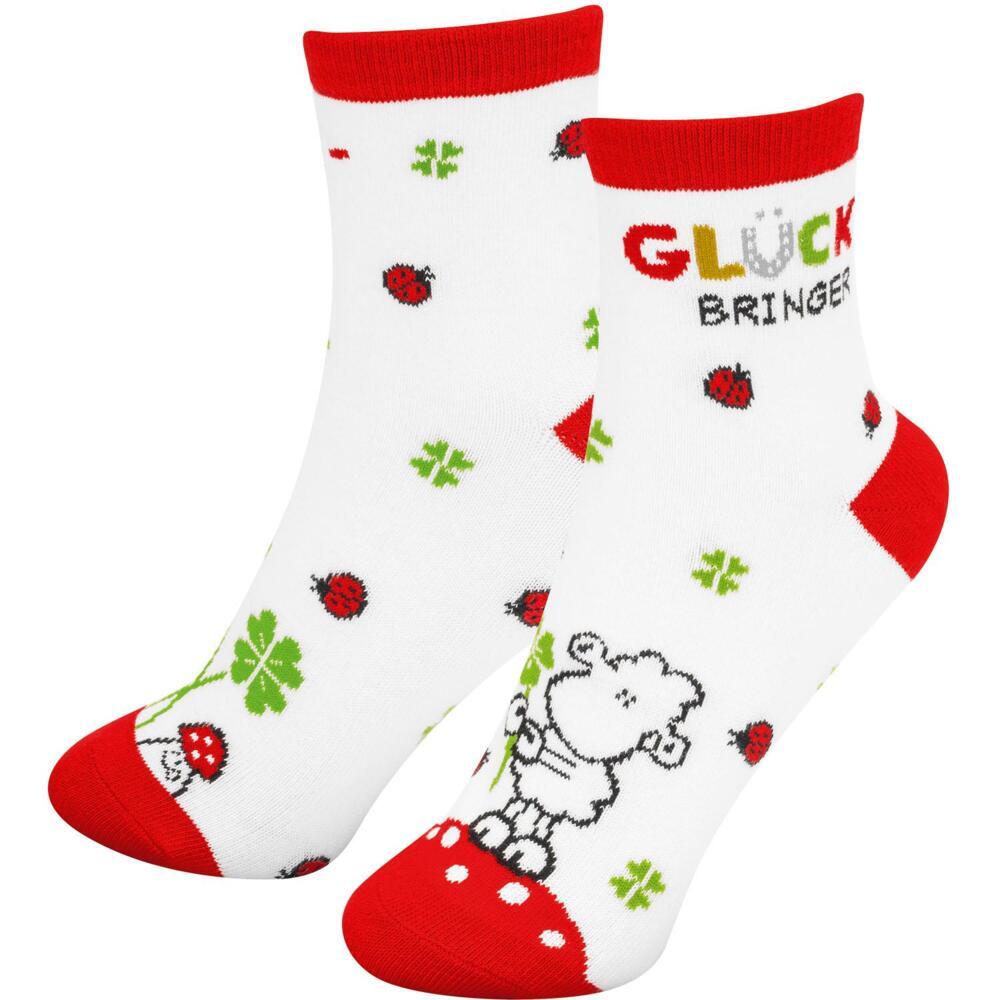 Zaubersocken Motiv 'Glück'
