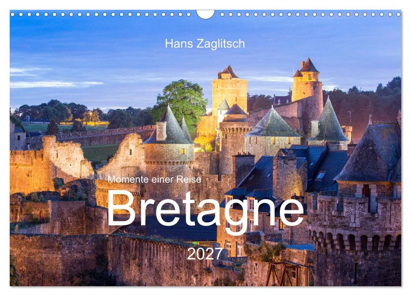 Momente einer Reise - Bretagne (Wandkalender 2027 DIN A3 quer) CALVENDO Monatskalender