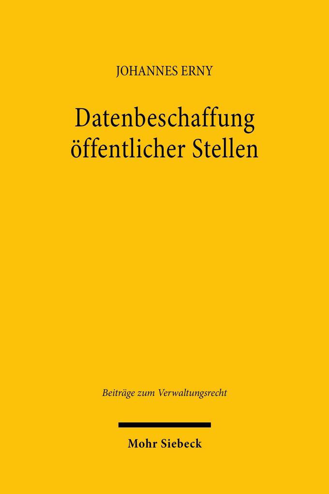 Datenbeschaffung öffentlicher Stellen