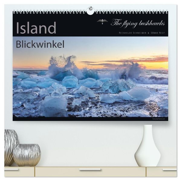 Island Blickwinkel 2027 (hochwertiger Premium Wandkalender 2027 DIN A2 quer) Kunstdruck in Hochglanz