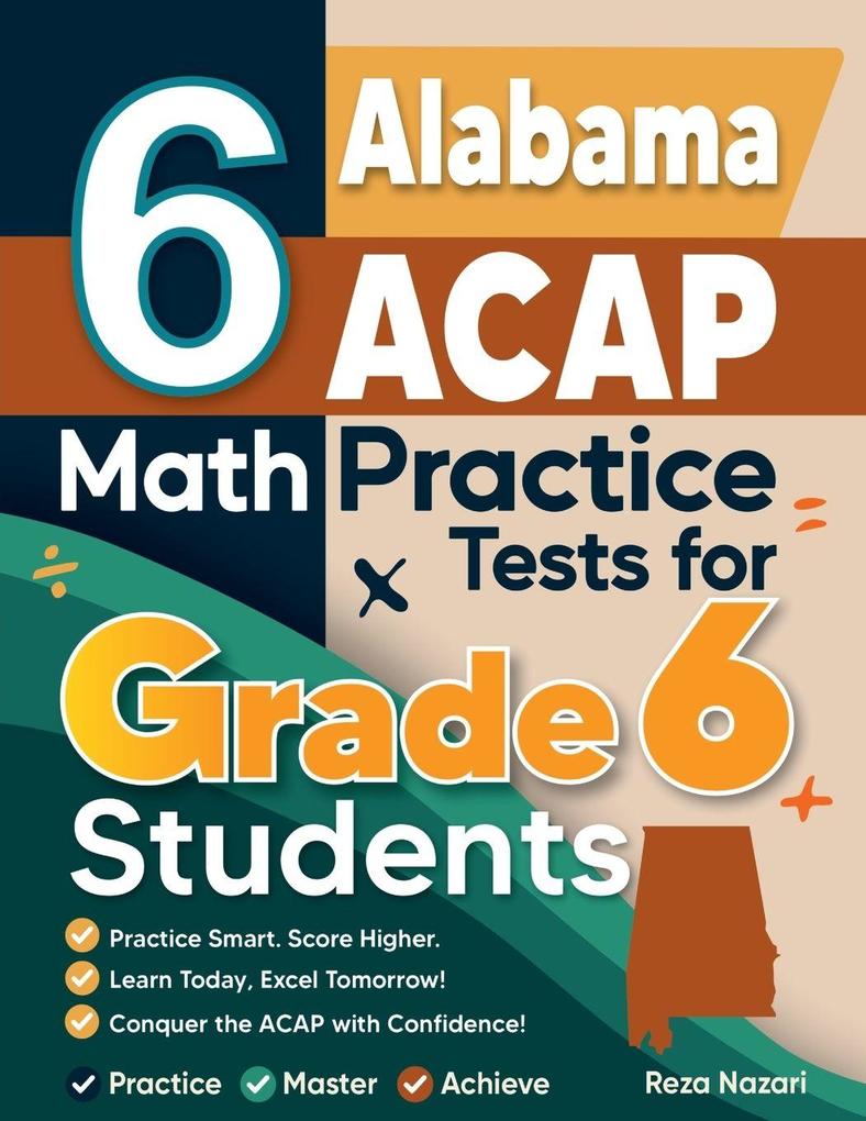 6 Alabama ACAP Math Practice Tests for Grade 6 Students
