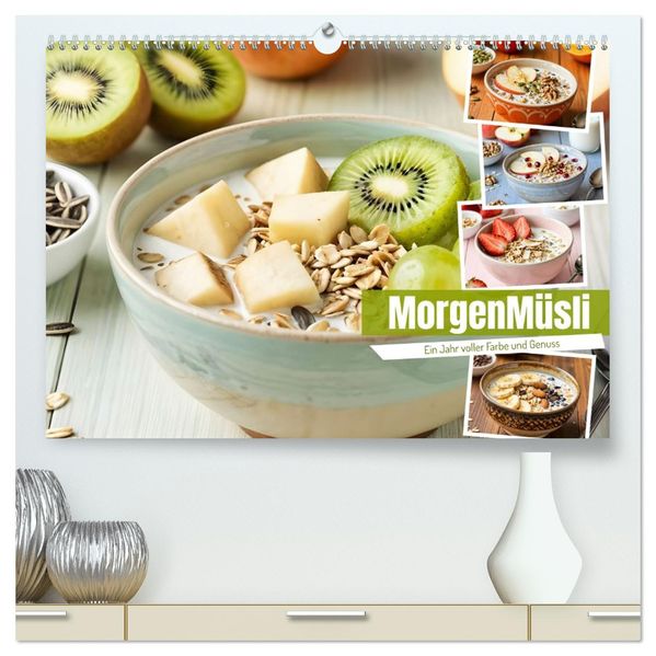 MorgenMüsli - Ein Jahr voller Farbe und Genuss (hochwertiger Premium Wandkalender 2027 DIN A2 quer) Kunstdruck in Hochglanz