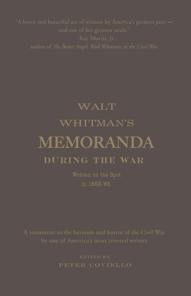 Memoranda During the War