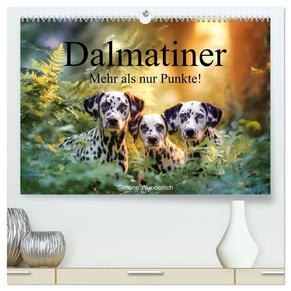 Dalmatiner - Mehr als nur Punkte! (hochwertiger Premium Wandkalender 2027 DIN A2 quer) Kunstdruck in Hochglanz