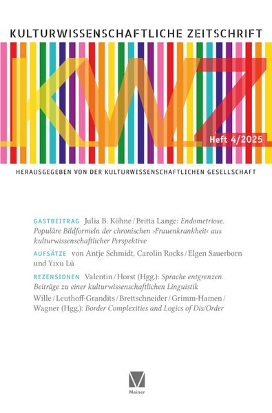 Kulturwissenschaftliche Zeitschrift 4/2025
