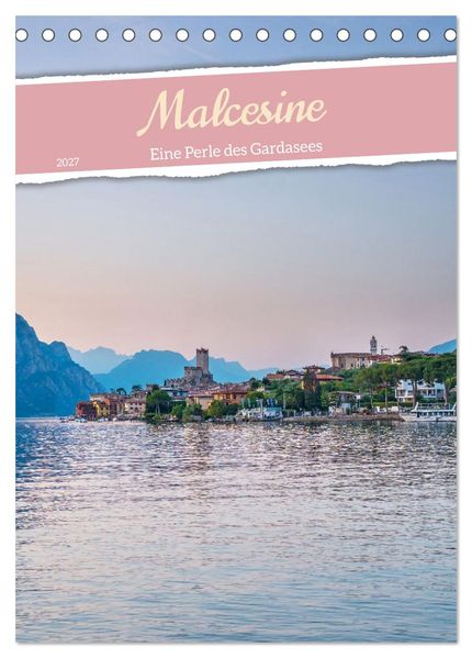 Malcesine - Eine Perle des Gardasees (Tischkalender 2027 DIN A5 hoch) CALVENDO Monatskalender