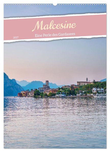 Malcesine - Eine Perle des Gardasees (Wandkalender 2027 DIN A2 hoch) CALVENDO Monatskalender