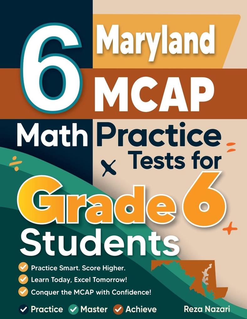 6 Maryland MCAP Math Practice Tests for Grade 6 Students