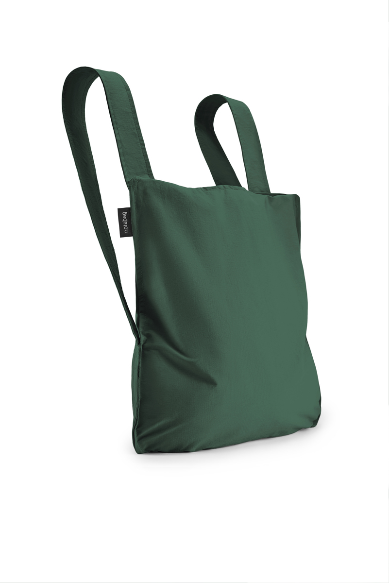 Notabag Original 2in1 Tasche & Rucksack - faltbare Einkaufstasche Backpack Bag - Forest Green