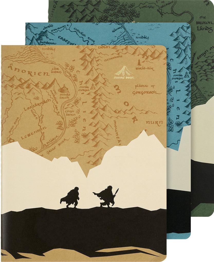 MOLESKINE Notizheft Cahier , Herr der Ringe, , XL, 3er-Set