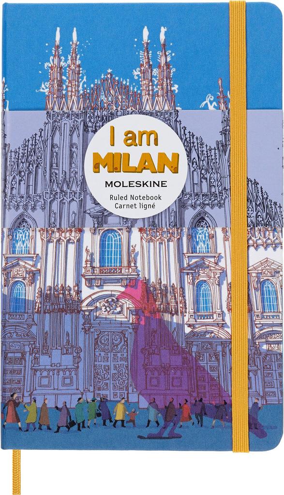 Moleskine I AM the city Mailand Notizbuch limitierte Ausgabe L/A5 liniert fester Einband