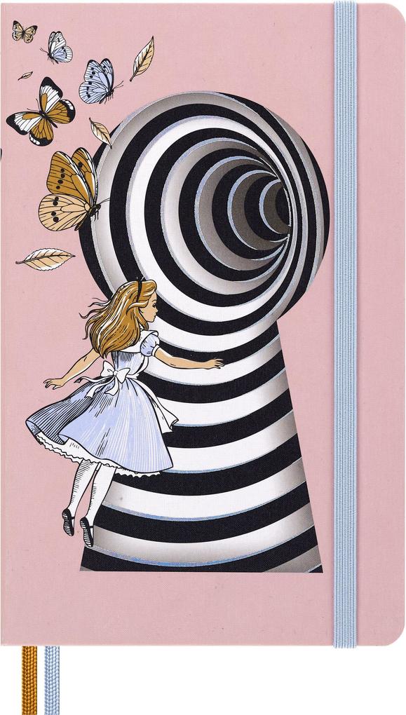 Moleskine Alice im Wunderland Notizbuch limitierte Ausgabe L/A5 liniert fester Einband