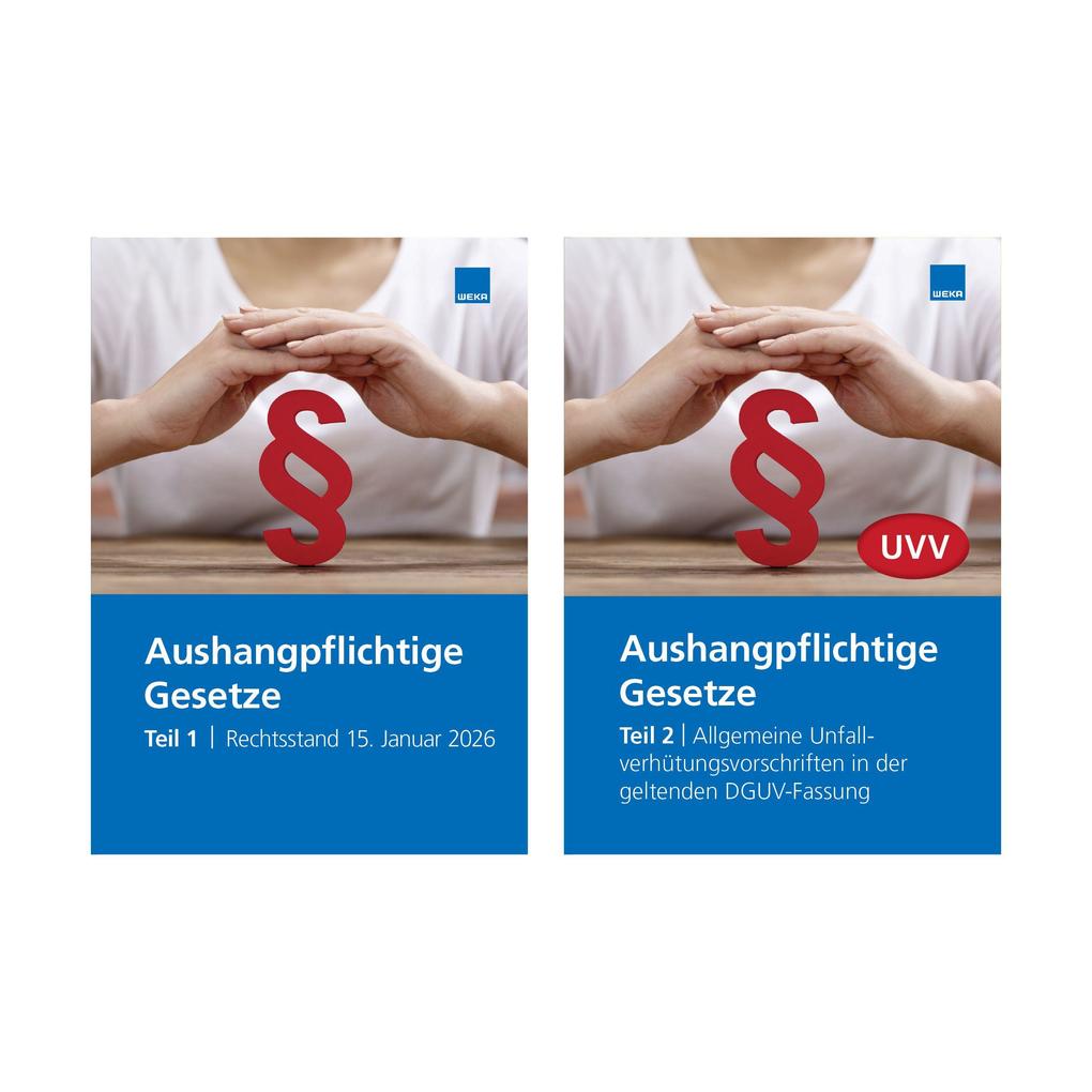 Aushangpflichtige Gesetze 2026