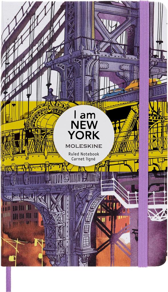 Moleskine I AM the city New York Notizbuch limitierte Ausgabe L/A5 liniert fester Einband