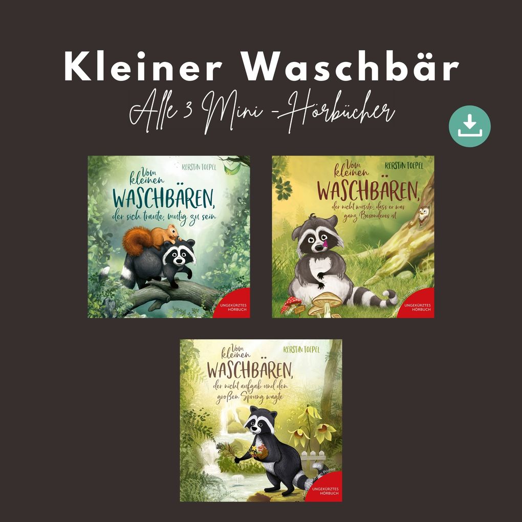 Kleiner Waschbär - Alle 3 Mini-Hörbücher