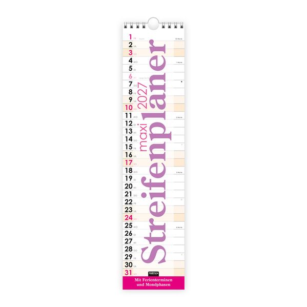 TRÖTSCH - Streifenkalender Maxi Violett 2027