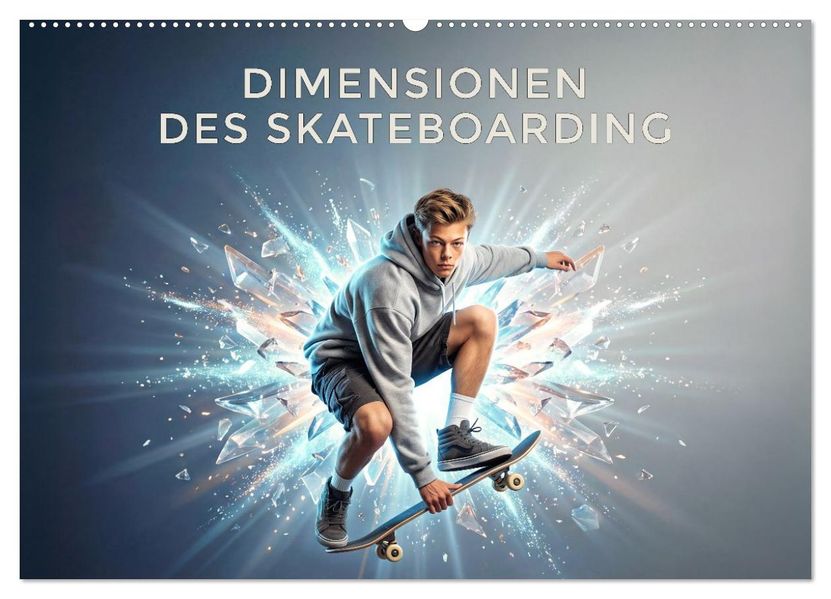 Dimensionen des Skateboarding (Wandkalender 2027 DIN A2 quer) CALVENDO Monatskalender