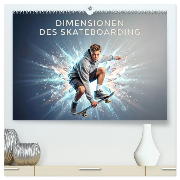 Dimensionen des Skateboarding (hochwertiger Premium Wandkalender 2027 DIN A2 quer) Kunstdruck in Hochglanz