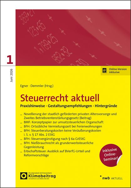 Steuerrecht aktuell 1/2026