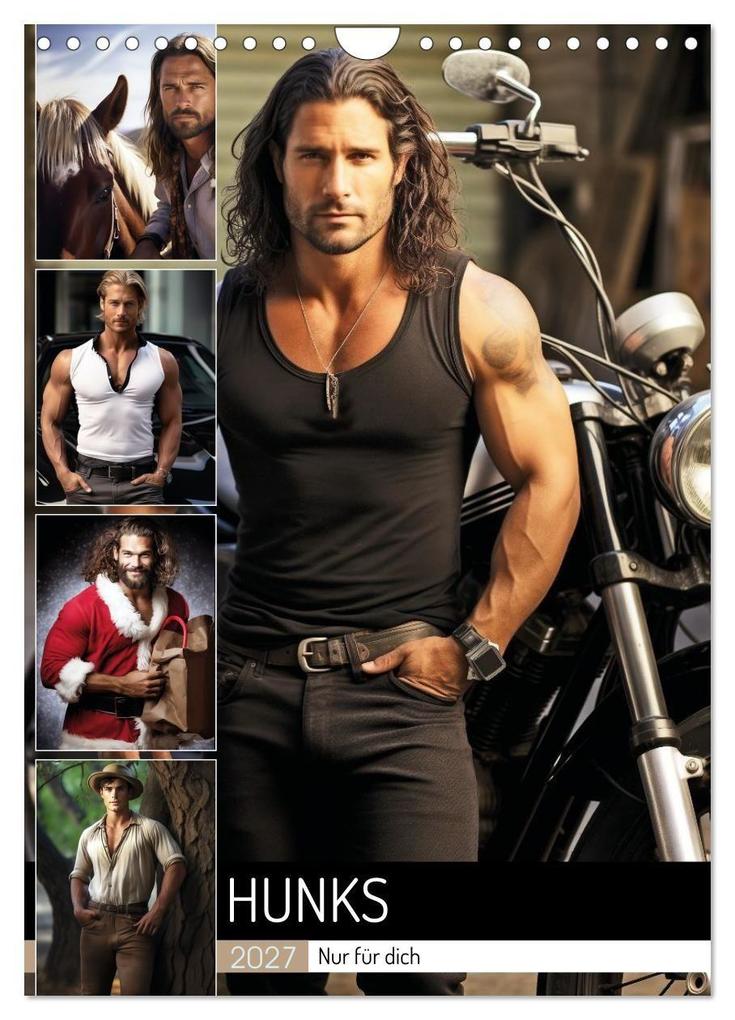Hunks-nur für dich (Wandkalender 2027 DIN A4 hoch) CALVENDO Monatskalender