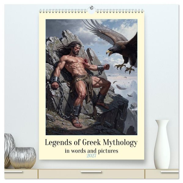 Legends of the Greek Mythology (High Quality Premium Wall Calendar 2027 DIN A2 portrait)CALVENDO 12 Month Wall Calendar