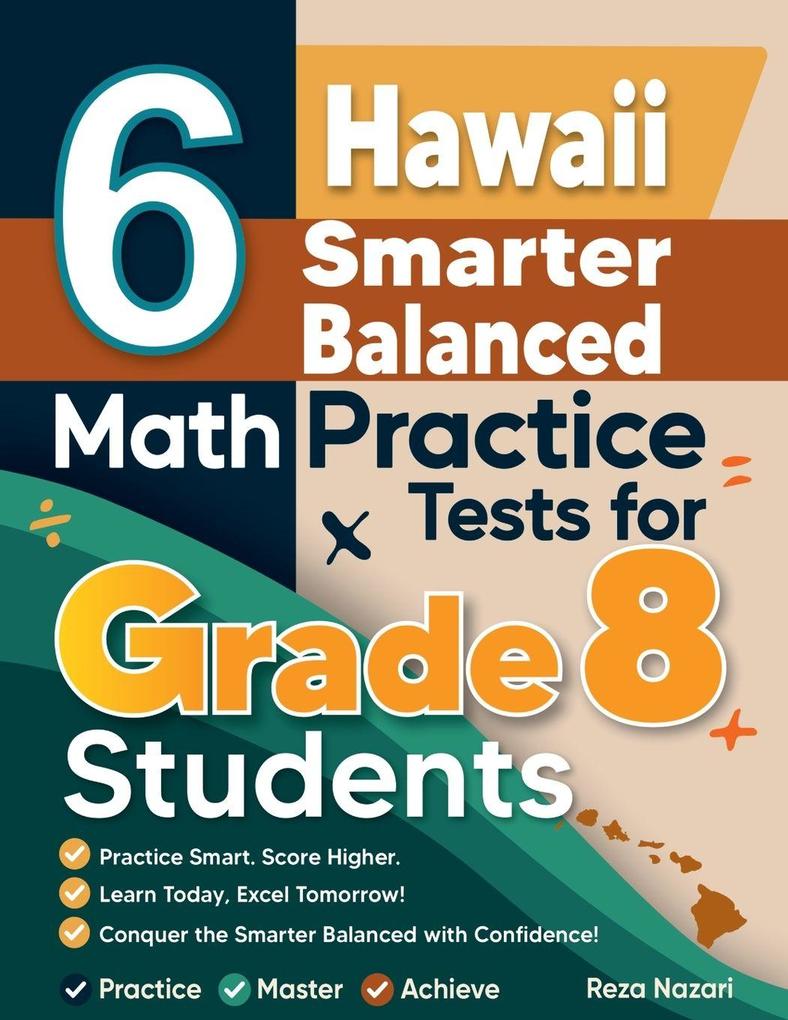 6 Hawaii Smarter Balanced Math Practice Tests for Grade 8 Students