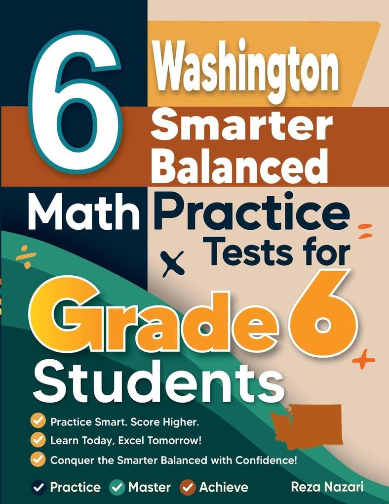 6 Washington Smarter Balanced Math Practice Tests for Grade 6 Students