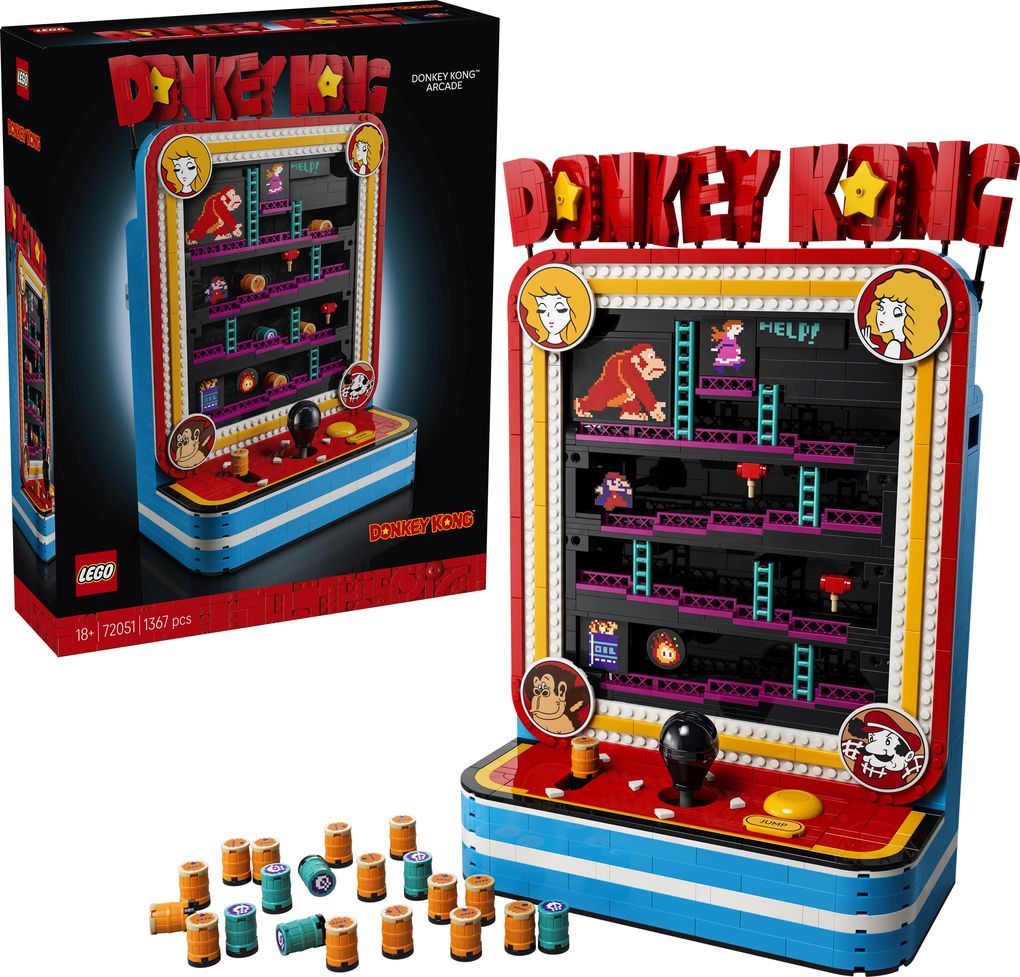 6588607 LEGO® Super Mario™ Donkey Kong™ Arcade Retro-Spielautomat Zimmerdeko