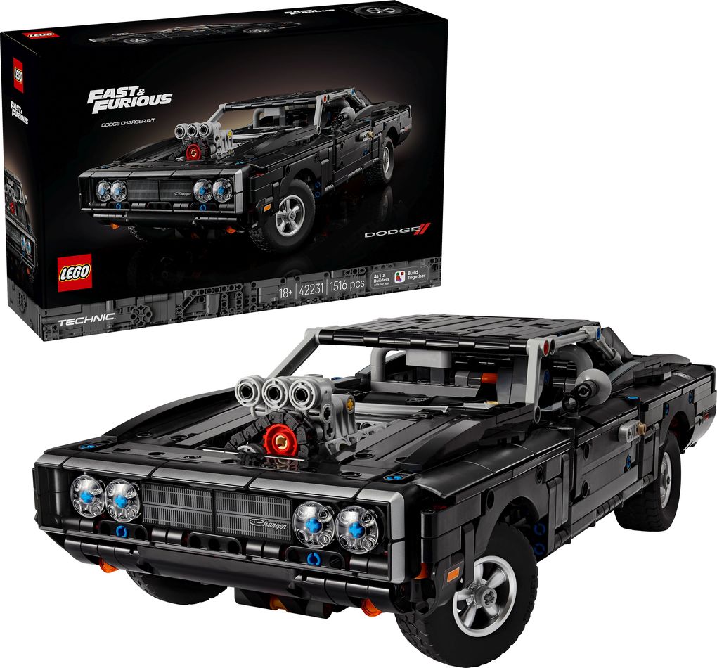 42231 LEGO® TECHNIC Bauset für Erwachsene  Lenkung, Radaufhängung, V8-Motor und 2 NOS-Flaschen
