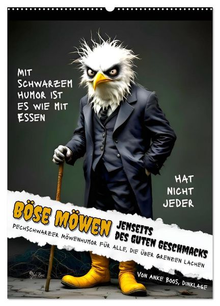Böse Möwen - Jenseits des guten Geschmacks (Wandkalender 2027 DIN A2 hoch) CALVENDO Monatskalender