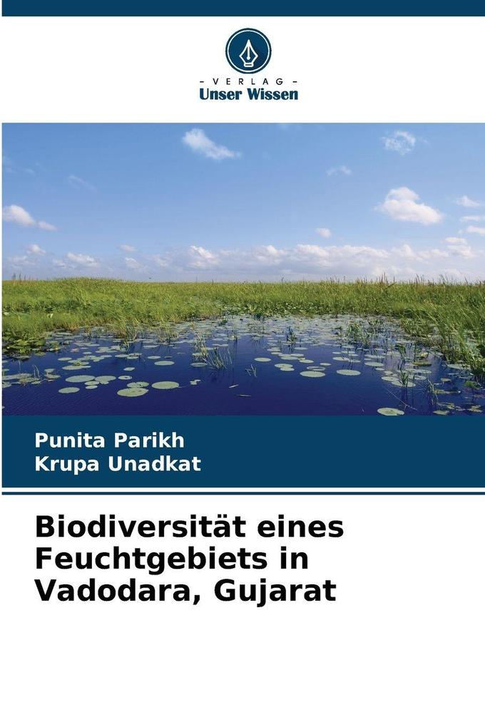 Biodiversität eines Feuchtgebiets in Vadodara Gujarat