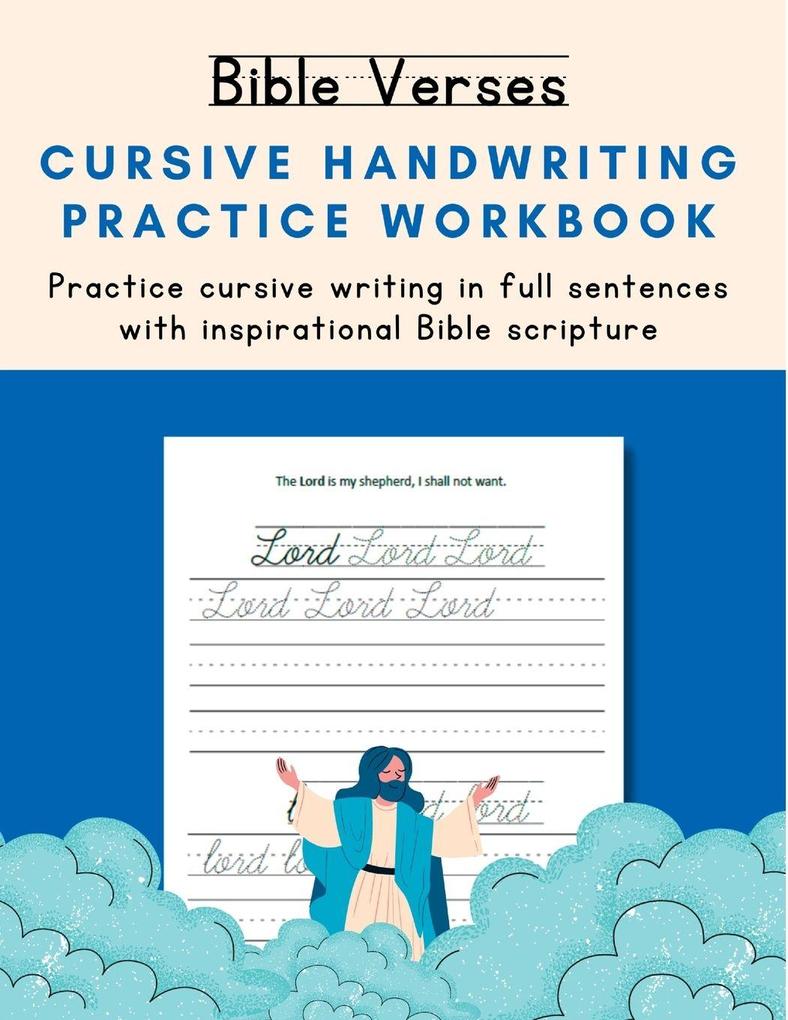 Bible Verses Cursive Handwriting Practice workbook