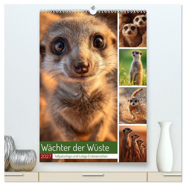Wächter der Wüste (hochwertiger Premium Wandkalender 2027 DIN A2 hoch) Kunstdruck in Hochglanz