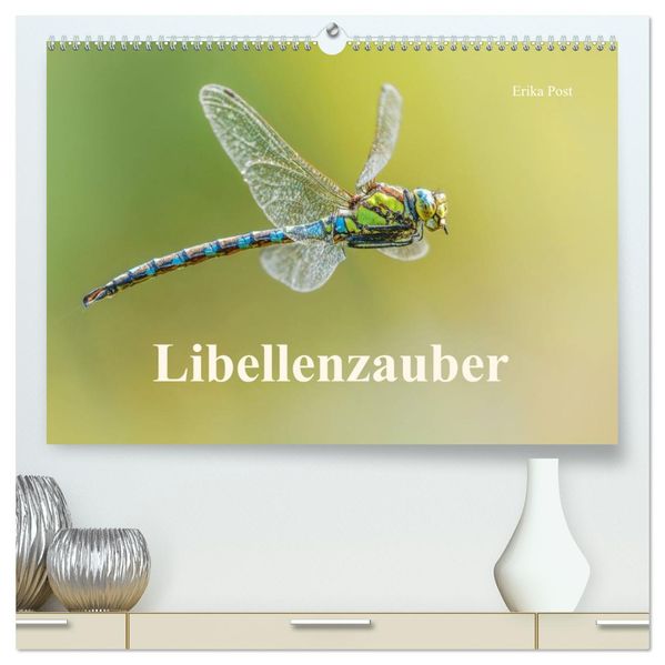 Libellenzauber (hochwertiger Premium Wandkalender 2027 DIN A2 quer) Kunstdruck in Hochglanz