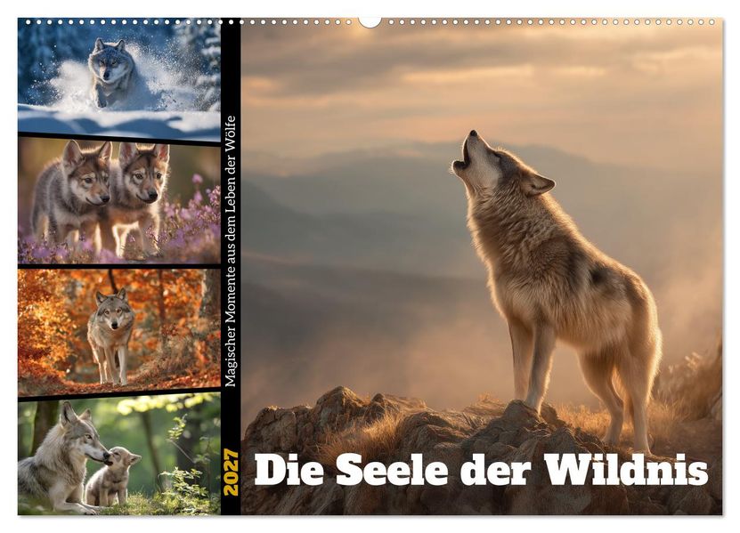 Die Seele der Wildnis (Wandkalender 2027 DIN A2 quer) CALVENDO Monatskalender