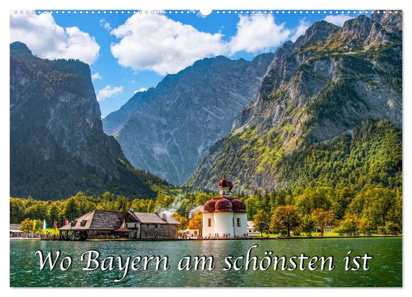 Wo Bayern am schönsten ist (Wandkalender 2027 DIN A2 quer) CALVENDO Monatskalender