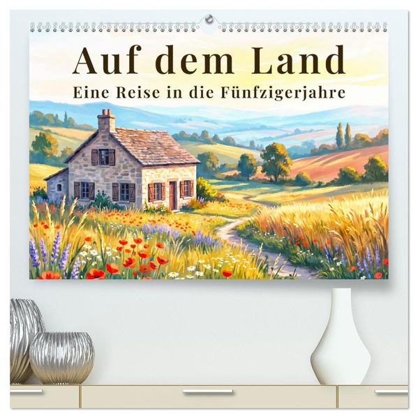 Auf dem Land - Eine Reise in die Fünfzigerjahre (hochwertiger Premium Wandkalender 2027 DIN A2 quer) Kunstdruck in Hochglanz