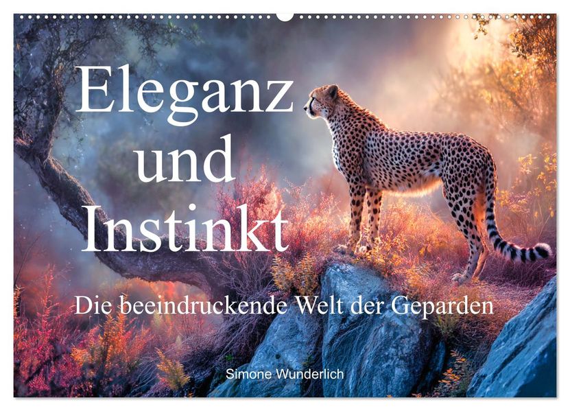 Eleganz und Instinkt - die beeindruckende Welt der Geparden (Wandkalender 2027 DIN A2 quer) CALVENDO Monatskalender
