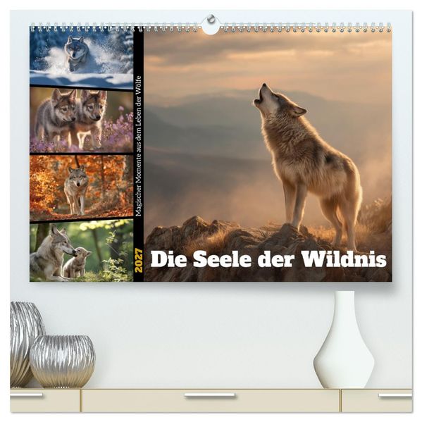 Die Seele der Wildnis (hochwertiger Premium Wandkalender 2027 DIN A2 quer) Kunstdruck in Hochglanz